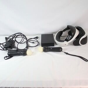 Sony PlayStation VR Headset Camera Move Controllers Demo Disc 3 Bundle for PS4